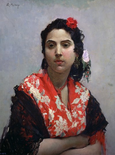 Zigeunervrouw door Raimundo de Madrazo y Garreta